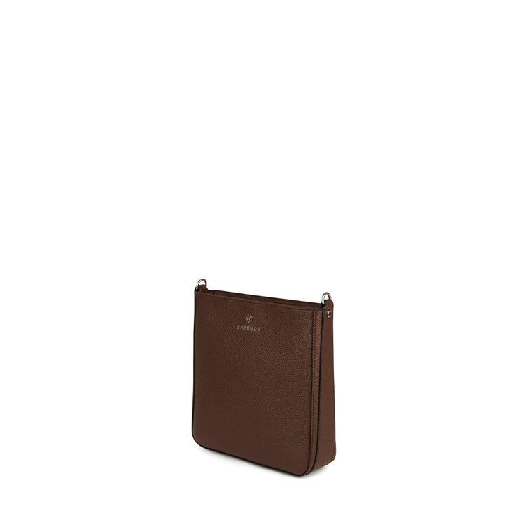 LAMBERT | Le Natalia - Sac bandoulière en cuir vegan - Chocolate