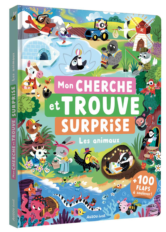 AUZOU | Mon cherche et trouve surprise - chez les animaux