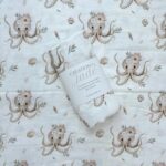 CRÉATION JADE | Mousseline de Bambou & Coton - Pénéloppe la pieuvre *Imparfait*
