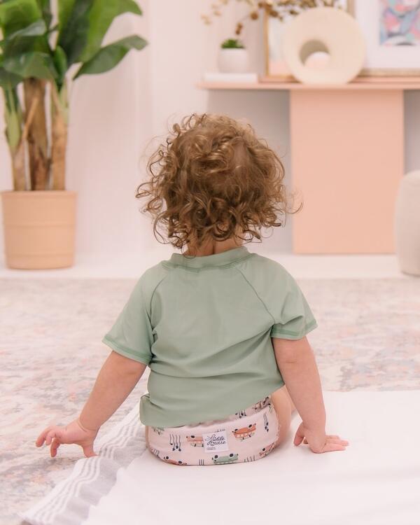 LA PETITE OURSE | Chandail d'Eau Protection UV pour 1-2 ans - Vert
