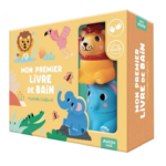 AUZOU | Mon Premier Livre de Bain avec 2 jouets - Dans la savane