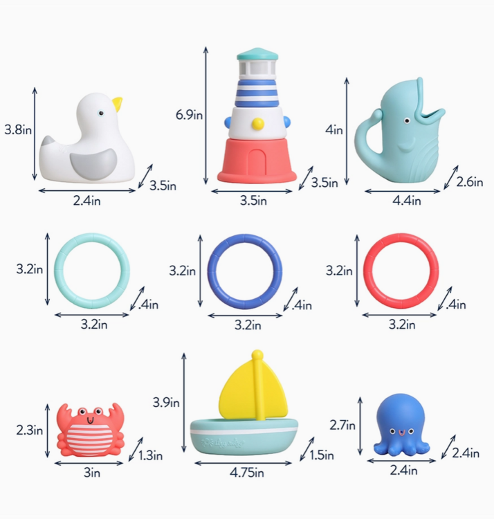 ITZY RITZY | Ensemble Cadeau 12 pièces - Splash Côtier