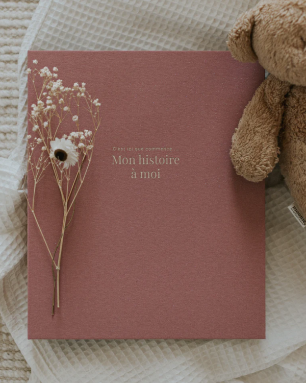 LE PETIT TABLEAU NOIR | Livre de Bébé - Rose scintillant