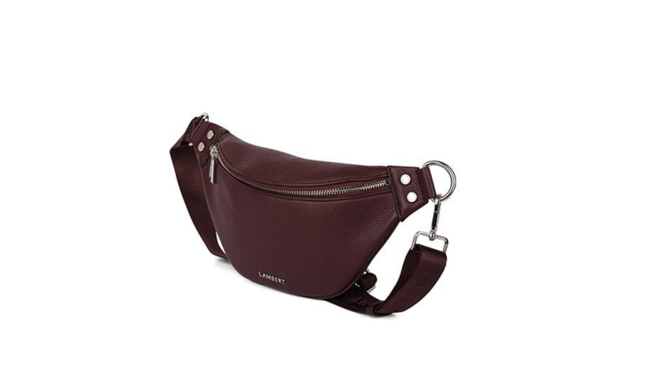 LAMBERT | Le Sarah - Sac banane en cuir vegan - Mahogany