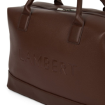 LAMBERT | Le Mae - Petit sac de voyage en cuir vegan - Chocolate
