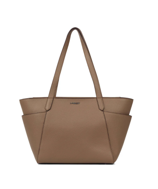LAMBERT | Le Opale - Moyen sac fourre-tout en cuir vegan - Taupe