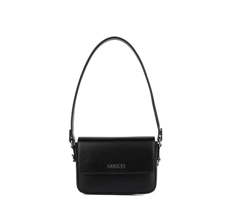 LAMBERT | Le Amelie - Sac à main 2-en-1 en cuir vegan - Noir