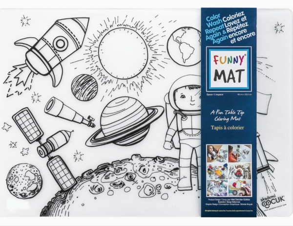 FUNNY MAT | Tapis à colorier de table, espace