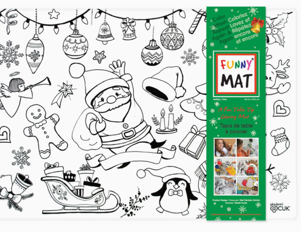 FUNNY MAT | Tapis à Colorier de Table - Fêtes