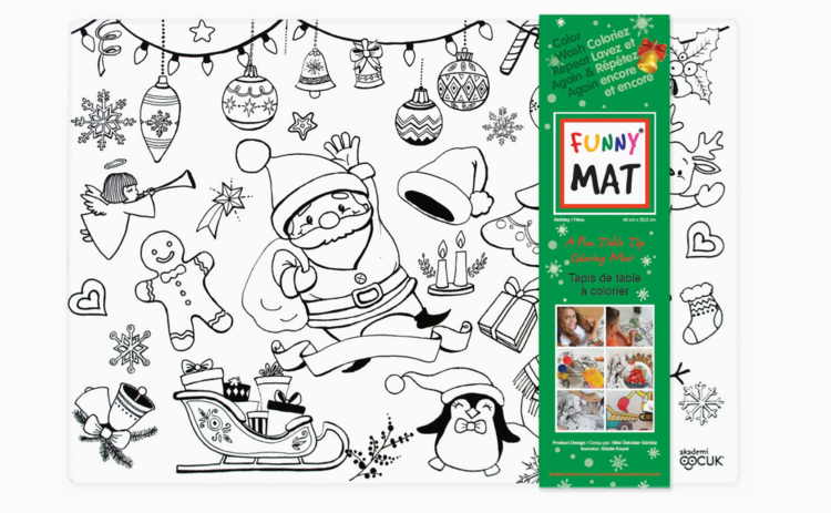 FUNNY MAT | Tapis à Colorier de Table - Fêtes