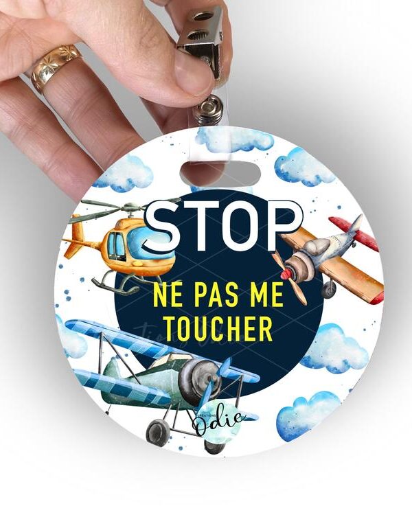 CRÉATIONS ODIE | Afichette "Ne Pas Toucher" - Aviation