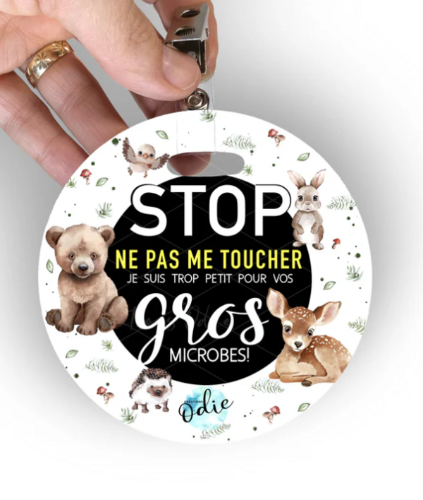 CRÉATIONS ODIE | Afichette "Ne Pas Toucher" - Dans la forêt