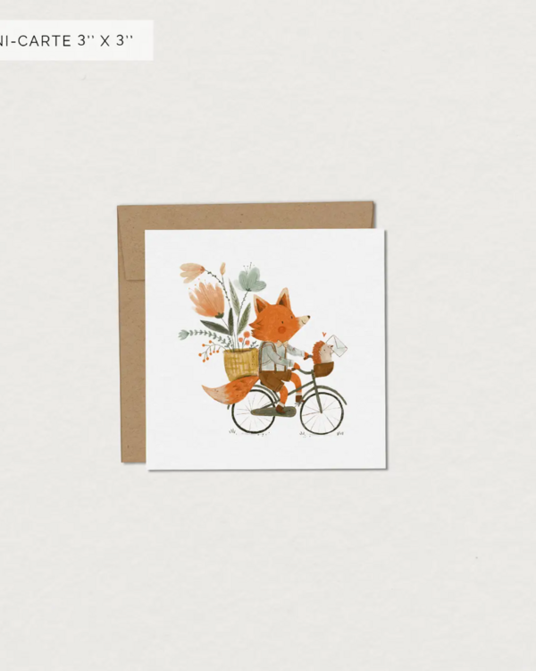 MIMOSA DESIGN | Mini carte de souhaits - Tournée postale