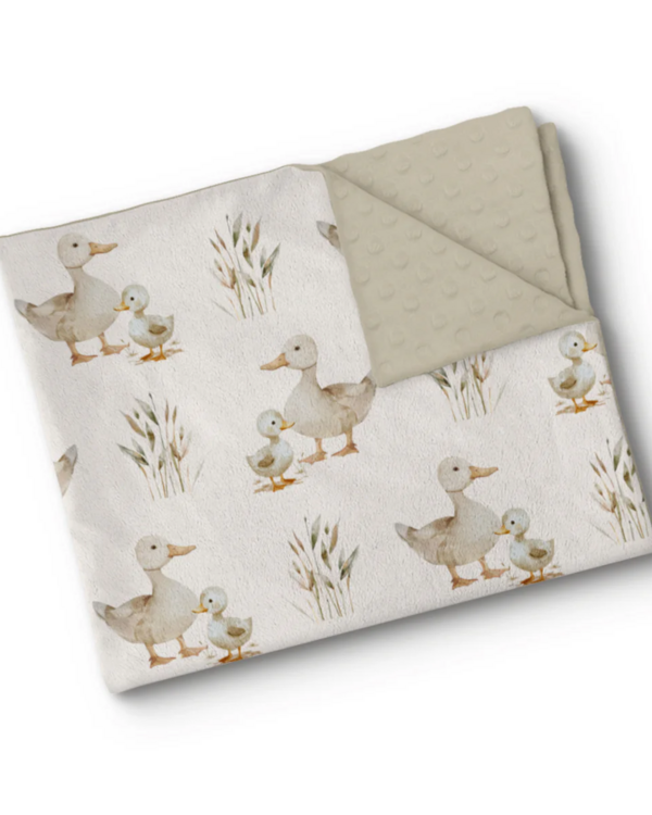 OLEOOPS | Couverture Minky - Canes et canetons