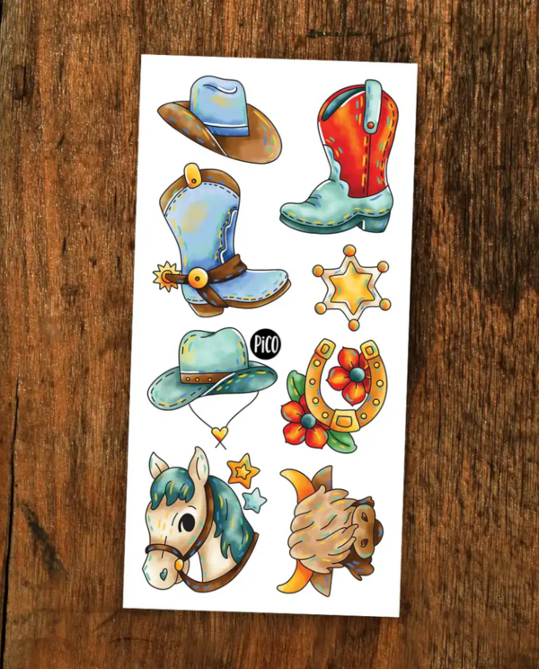 PiCO | Tatouage Temporaire - Le western