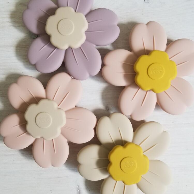 CRÉATION JADE | Spinner en Fleur - Rose antique & Crème