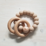 CRÉATION JADE | Hochet Minimaliste - Crème