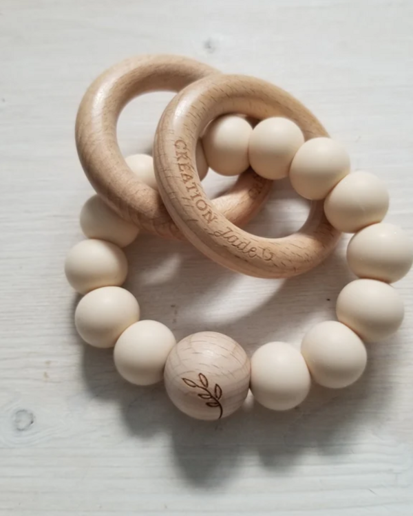 CRÉATION JADE | Hochet Minimaliste - Avoine