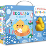 AUZOU | Mon Premier Livre de Bain avec 1 jouet - Édouard le canard