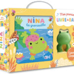 AUZOU | Mon Premier Livre de Bain avec 1 jouet - Nina la grenouille