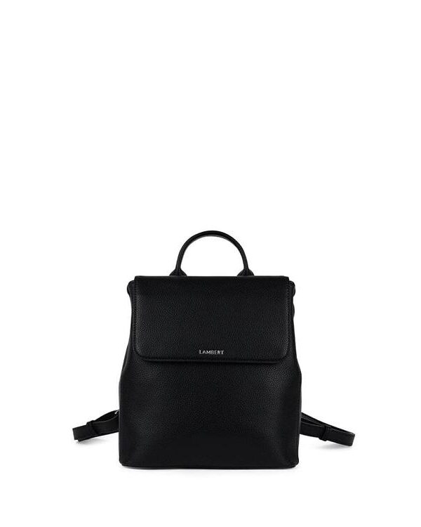 LAMBERT | Le Cynthia - Sac à dos en cuir vegan - Noir