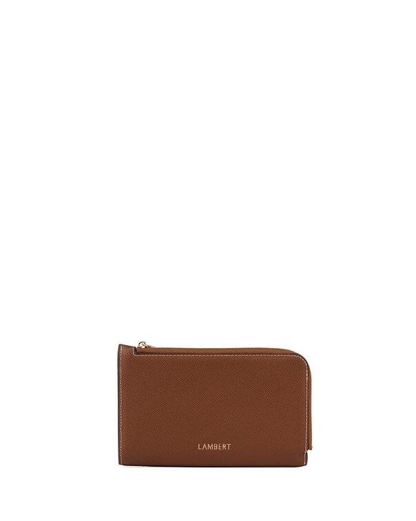 LAMBERT | Le Quinn - Portefeuille en cuir vegan - Hazelnut