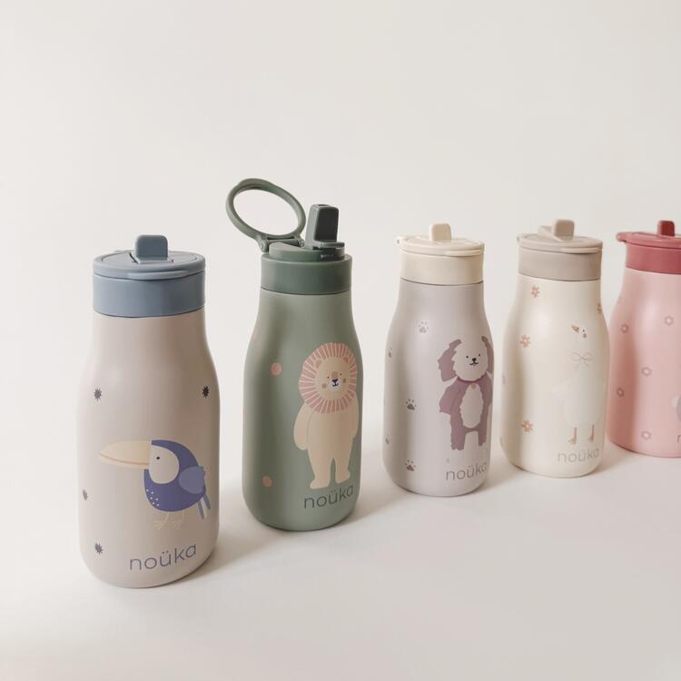 NOÜKA | Bouteille en Acier Inoxydable 10 oz - Lion