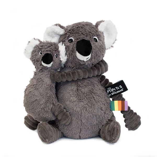 LES DÉGLINGOS | Les Ptipotos - Maman et bébé, Trankilou le koala - Gris