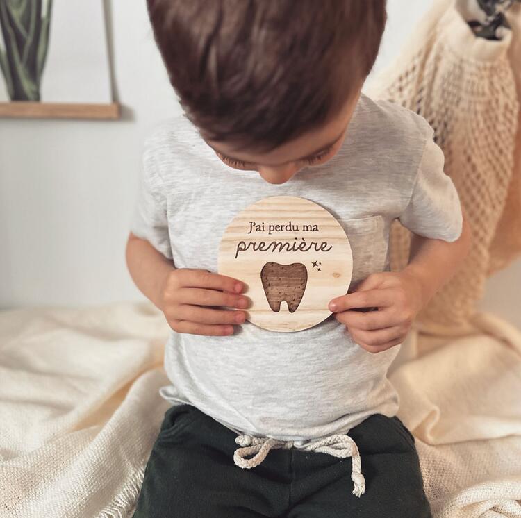 FAIRY & CO | Pastille en Bois "J'ai Perdu ma Première Dent"