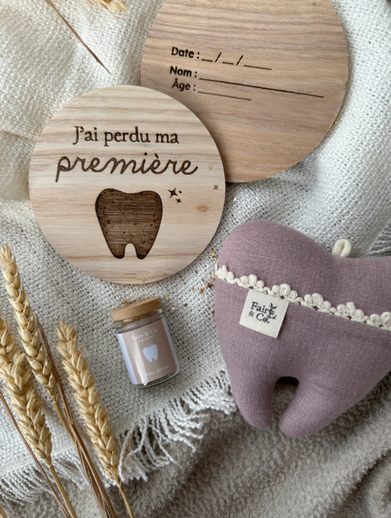 FAIRY & CO | Pastille en Bois "J'ai Perdu ma Première Dent"