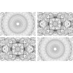 BIMOO | Nappe à Colorier - Mandala - 60x90
