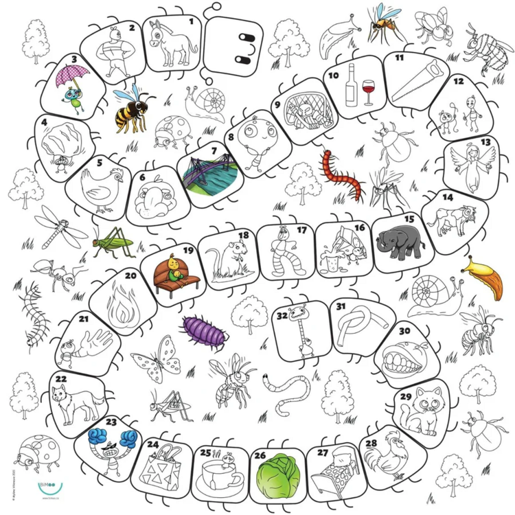 BIMOO | Nappe à Colorier - Phonologie - 45x45