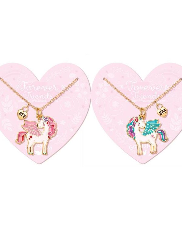 GIRL NATION | Collier Best Friends - Licorne