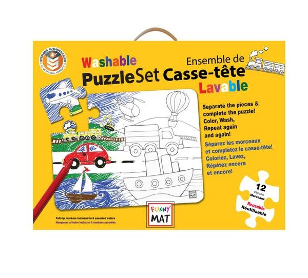 FUNNY MAT | Casse-Tête à Colorier - Véhicule