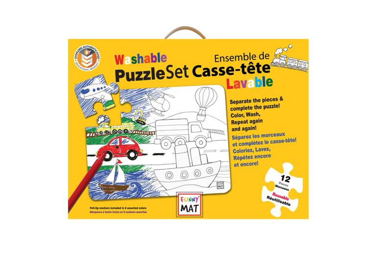 FUNNY MAT | Casse-Tête à Colorier - Véhicule