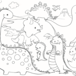 FUNNY MAT | Casse-Tête à Colorier - Dinosaures
