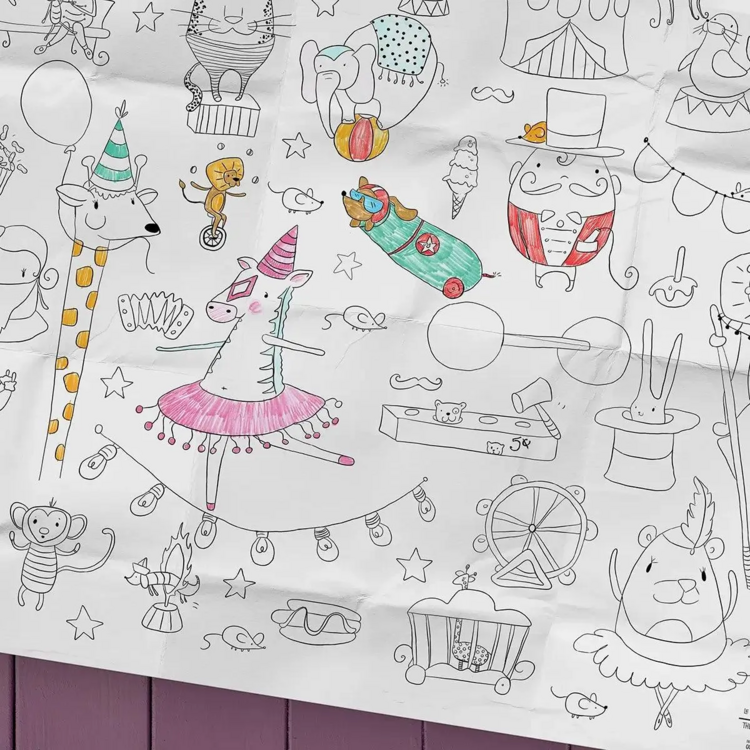 PICO TATOO | Affiche Géante à Colorier - Le circle
