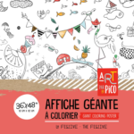 PICO TATOO | Affiche Géante à Colorier - La festive