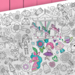 PICO TATOO | Affiche Géante à Colorier - Les princesses