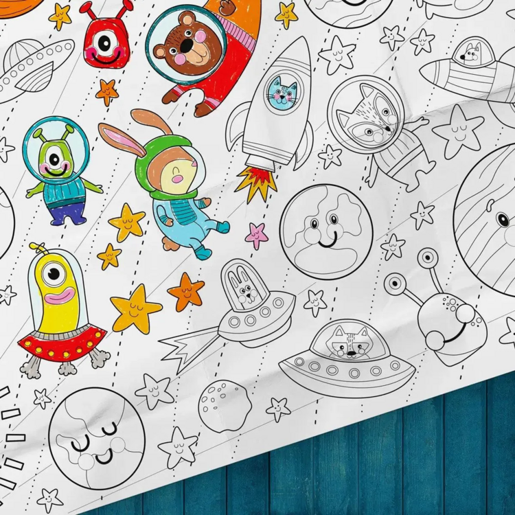 PICO TATOO | Affiche Géante à Colorier - L'espace