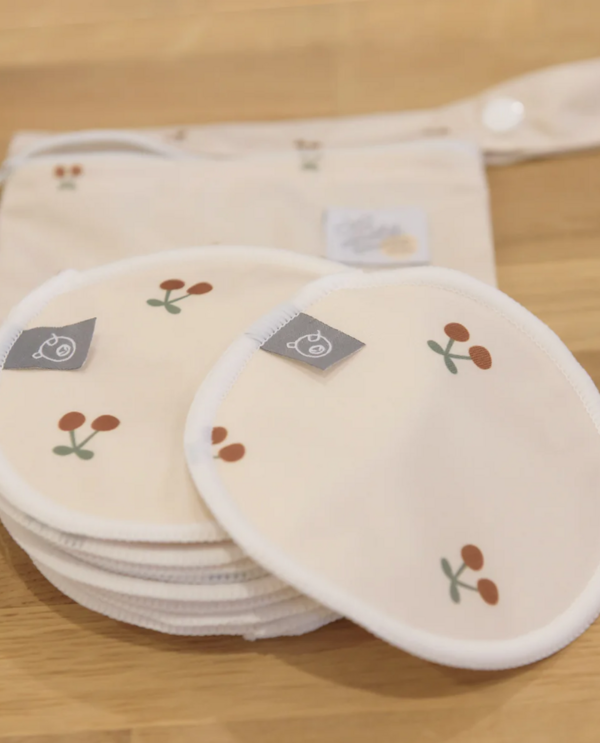 LA PETITE OURSE | Compresse d'Allaitement - Cerise