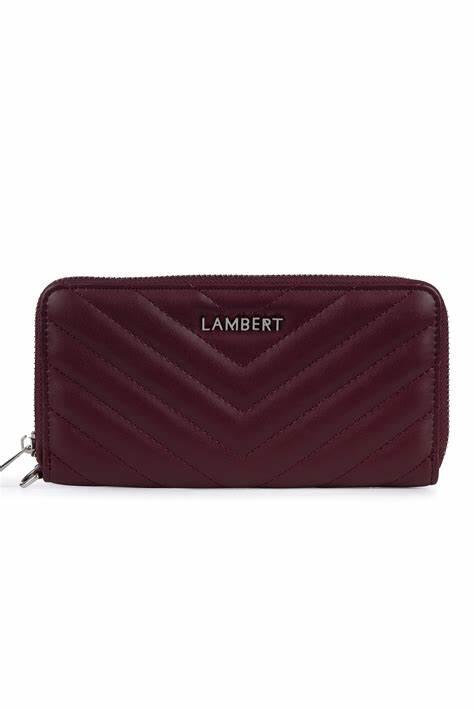 LAMBERT | Le Frida - Portefeuille matelassé en cuir vegan - Deep