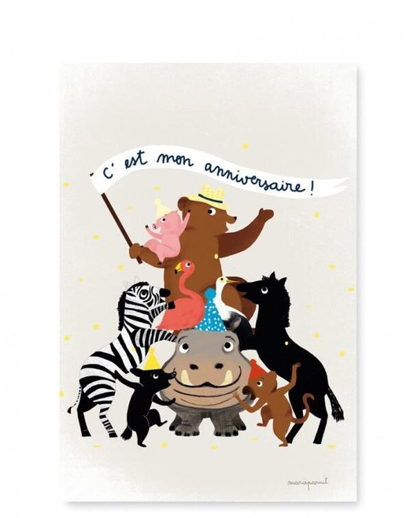 PIROUETTE CACAHOUETE | Cartes d'invitation - Animaux