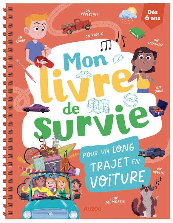 AUZOU | Mon Livre de Survie - Pour un long trajet en voiture