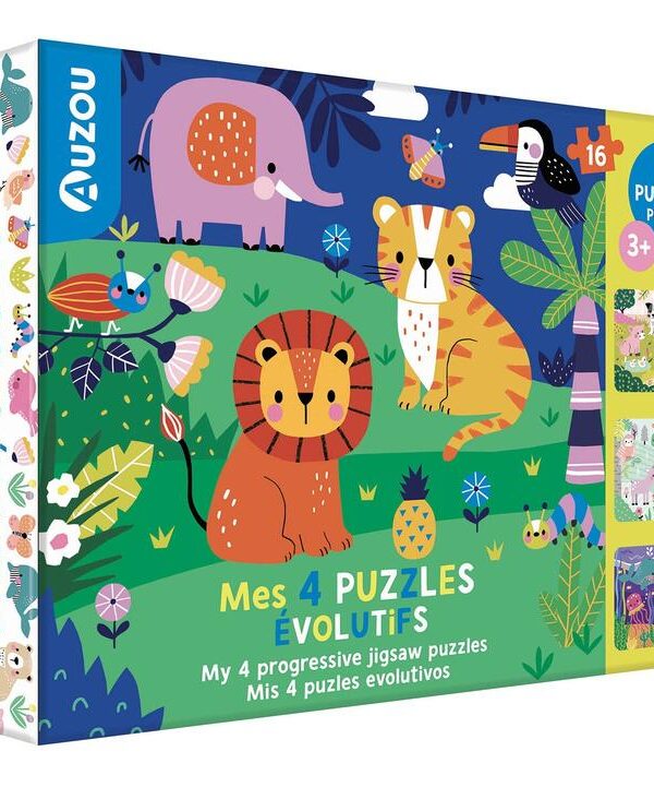 AUZOU | Mes 4 Puzzles Évolutifs