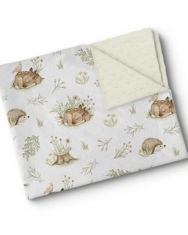 OLEOOPS | Couverture Minky - Douce forêt