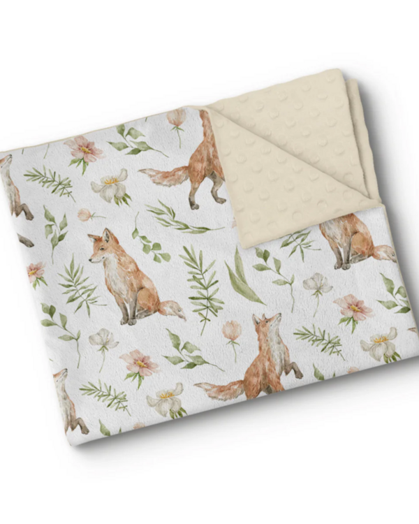 OLEOOPS | Couverture Minky - Fins renards