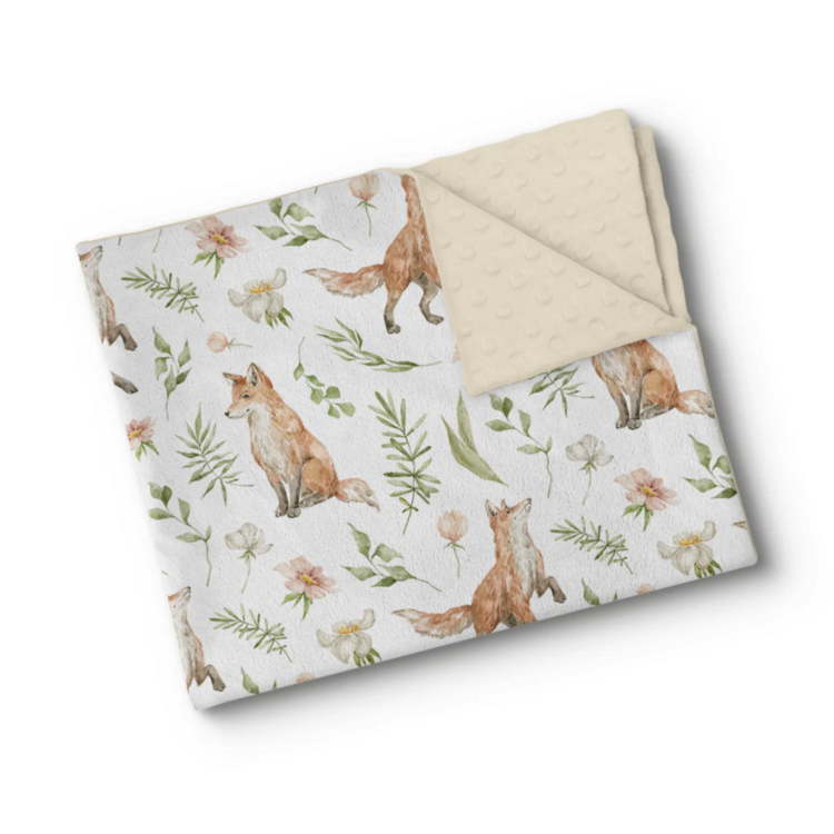 OLEOOPS | Couverture Minky - Fins renards