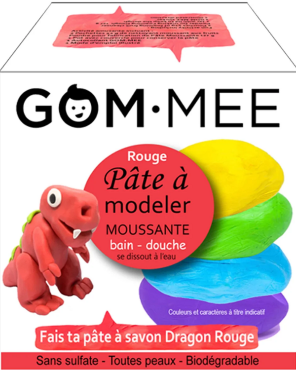 GOM-MEE | Pâte à Modeler Moussante - Rouge