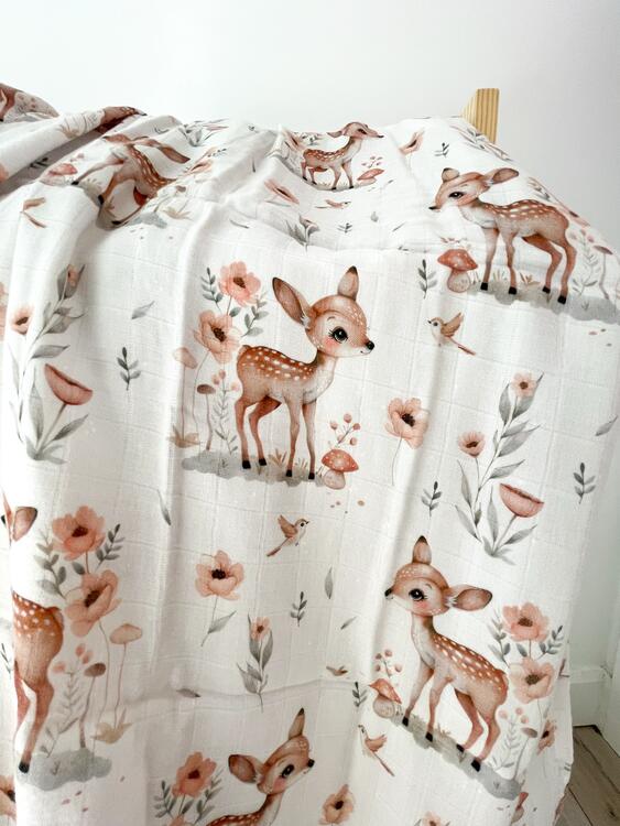 CRÉATION JADE | Mousseline de Bambou & Coton - Bambi *Imparfait*
